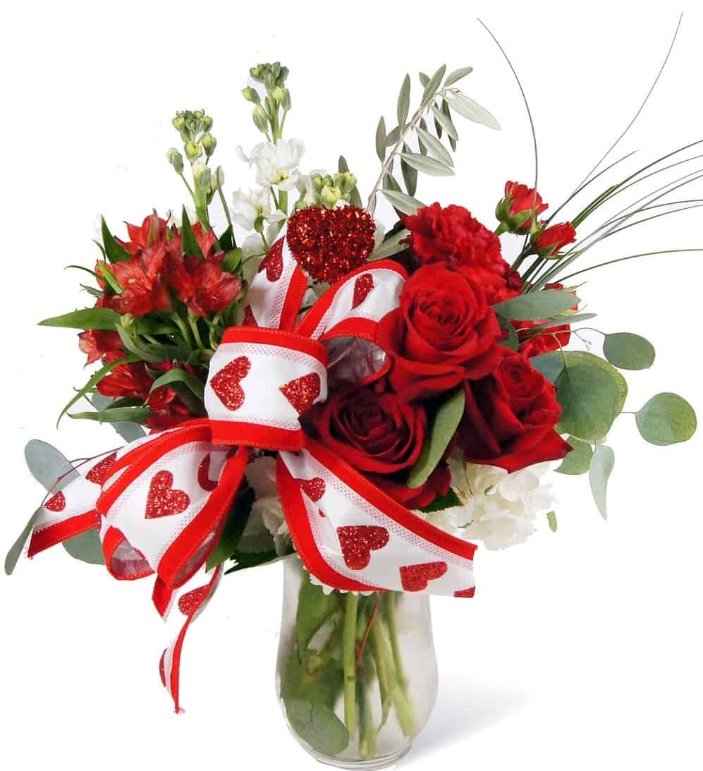 . A pleasant surprise for any Valentine. A mix of delightful Valentine colors to show your love.
